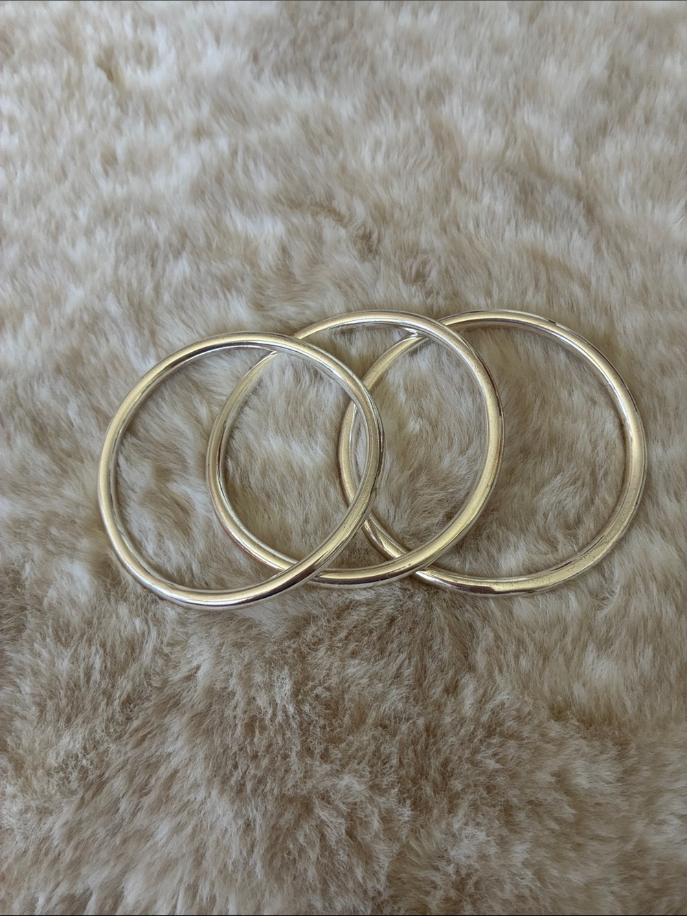 Express Silver Tone Stackable Bangle Bracelet Set